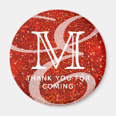 Glamour Modern Double Monogram Vielen Dank Magnet (Vorne)
