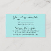 Glamour Modern Girly Mint Pink Glitzer Ombre Terminkarte (Rückseite)