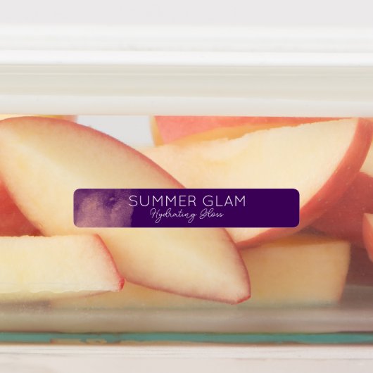 Glamour Modernes Lipstick Lippenglanz Lila Etikett (Befestigt)