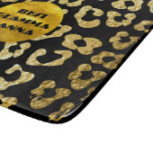 Glamour Oma Gold Black Animal Print Glam ma Schneidebrett (Ecke)