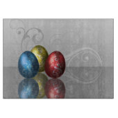 Glamour-Ostereier - Ausschnitt-Brett Schneidebrett (Vorderseite)