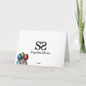 Glamour Ostereier - Grußkarte Feiertagskarte (Rückseite)