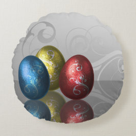 Glamour Ostereier - Rundkissen Rundes Kissen