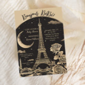 Glamour Paris Eiffel Tower Baby Dusche laden ein Dankeskarte