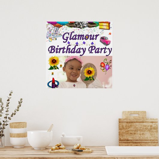 Glamour Party Poster Matte (Küche)