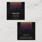 Glamour Pattern Quadratische Visitenkarte (Vorne/Hinten)