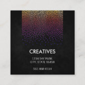 Glamour Pattern Quadratische Visitenkarte (Vorderseite)