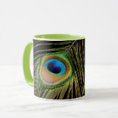 Glamour Peacock Feather Black Tasse (Vorderseite Links)