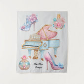 Glamour Piano Wandteppich (Vorderseite)