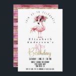 Glamour Pink Flamingo 40. Geburtstag Einladung<br><div class="desc">Glamour Pink Flamingo 40. Geburtstag Einladung für Frauen. Durch Klicken auf Personalisieren können Sie den Beispieltext ganz individuell anpassen. Klicken Sie auf Anpassen/Bearbeiten mit dem Entwurfstool,  um den Schriftart,  die Farbe des Schriftartes,  die Größe des Schriftartes zu ändern oder um Text- oder Entwurfselemente hinzuzufügen/zu löschen/zu ändern.</div>