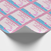 Glamour Pink Glitzer Beach Party Geschenkpapier (Ecke)