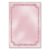 Glamour Pink Glitzer Event Tischnummer (Rückseite)