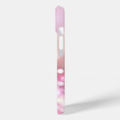 Glamour pink Glitzern Monogram Case-Mate iPhone Hülle (Rückseite / Links)