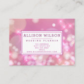 Glamour pink Glitzern Visitenkarte (Vorderseite)