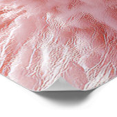 Glamour Pink Llama - Winter Fashion Icon Poster (Ecke)