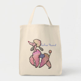 Glamour Pink Poodle Fashion Hound - Personalisiert Tragetasche