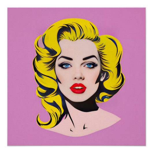 Glamour Pop Art Poster (Vorderseite)
