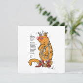 Glamour Puss Bestie Birthday Wish Einladung (Stehend Vorderseite)