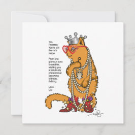 Glamour Puss Bestie Birthday Wish Einladung