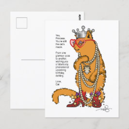 Glamour Puss Postkarte