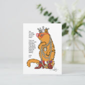 Glamour Puss Postkarte (Stehend Vorderseite)