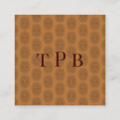 Glamour Quadratische Visitenkarte (Rückseite)