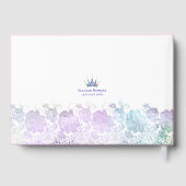 Glamour Quinceanera Pink Dancing Girl Name Datum Gästebuch (Rückseite)