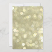 Glamour Raven on Gold Halloween Costume Party Einladung (Rückseite)