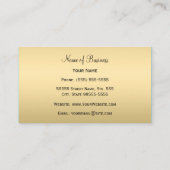 Glamour Red and Gold Tiger Stripes Boutique Visitenkarte (Rückseite)