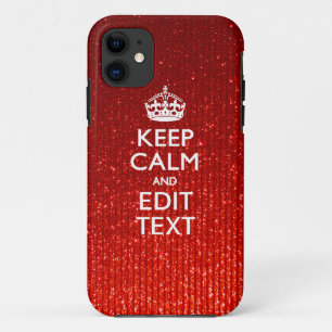 Glamour Red Festive Personalisiert Behaltend Ruhe Case-Mate iPhone Hülle