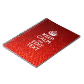 Glamour Red Festive Personalisiert Behaltend Ruhe Notizblock (Linke Seite)