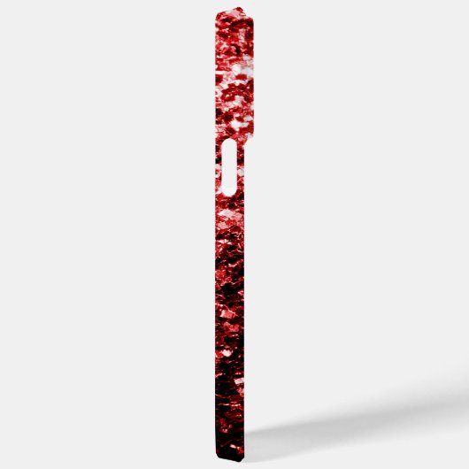 Glamour Red Glitzer Glitzern personalisieren Case-Mate iPhone Hülle (Rückseite / Rechts)