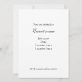 Glamour Red Glitzer Glitzern personalisieren Einladung (Rückseite)