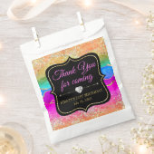 Glamour Regenbogen Alkohol Tinte Agate Geburtstag Geschenktütchen (Ausgeschnitten)