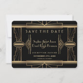 Glamour Roaring 20's Great Save the Date (Vorderseite)