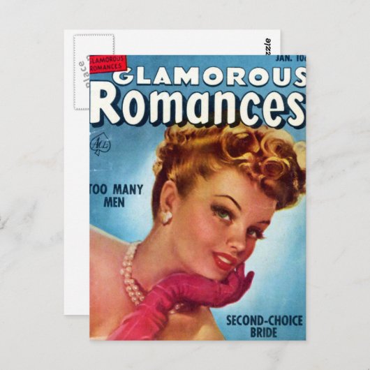 Glamour Romances Postkarte (Vorne/Hinten)