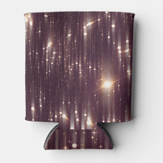 Glamour Rosa: Abstrakter Glitzer Hintergrund Dosenkühler (Vorderseite)