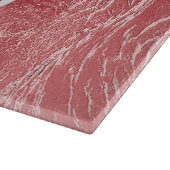 Glamour rosa Fohlen und Glitzer Monogram Schneidebrett (Ecke)