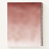 Glamour Rosa Glitzer Foto Frame Mirror Notizblock (Rückseite)