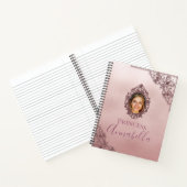 Glamour Rosa Glitzer Foto Frame Mirror Notizblock (Innenseite)