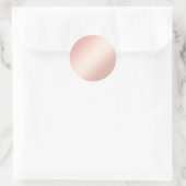 Glamour Rosa Rose Gold Blank Elegante Chic Sticker (Tasche)