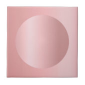Glamour Rose Gold anpassbare Image Template Fliese (Vorderseite)