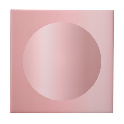 Glamour Rose Gold anpassbare Image Template Fliese (Vorderseite)