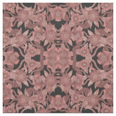 Glamour Rose Gold Black Glitzer Blume Stoff (Muster)