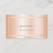 Glamour Rose Gold Effekt mit Frame Outstanding Visitenkarte (Vorderseite)