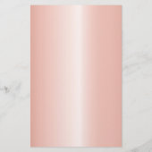 Glamour Rose Gold EYELASH SALON SERVICE LIST Flyer (Hinten)