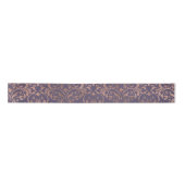 Glamour Rose Gold Found Lavendel Damask Satinband (Vorderseite)