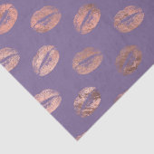 Glamour Rose Gold Found Lavendel Lips Seidenpapier (Detail)