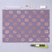 Glamour Rose Gold Found Lavendel Lips Seidenpapier (Handwerk)