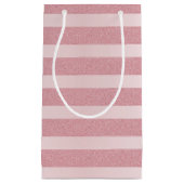 Glamour Rose Gold Glitzer Modernes Template Kleine Geschenktüte (Vorderseite)